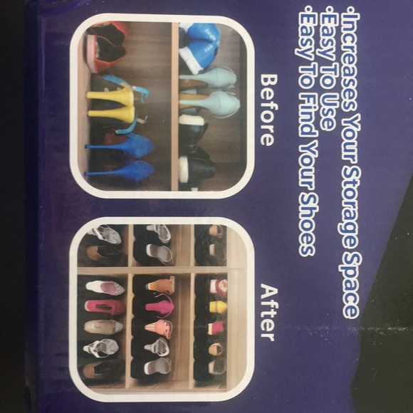 Too many shoes? Must have stackable shoe organizer - Picture 2 of 4